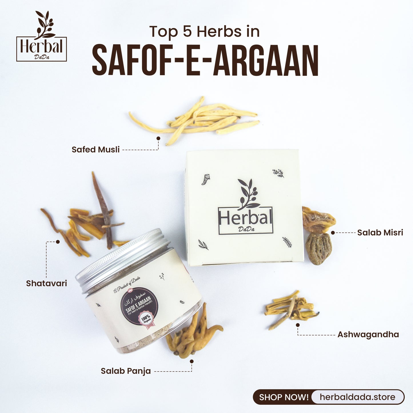 Herbal Dada™ | Safof-e-Argan | Herbal Men's Strength & Vitality Support