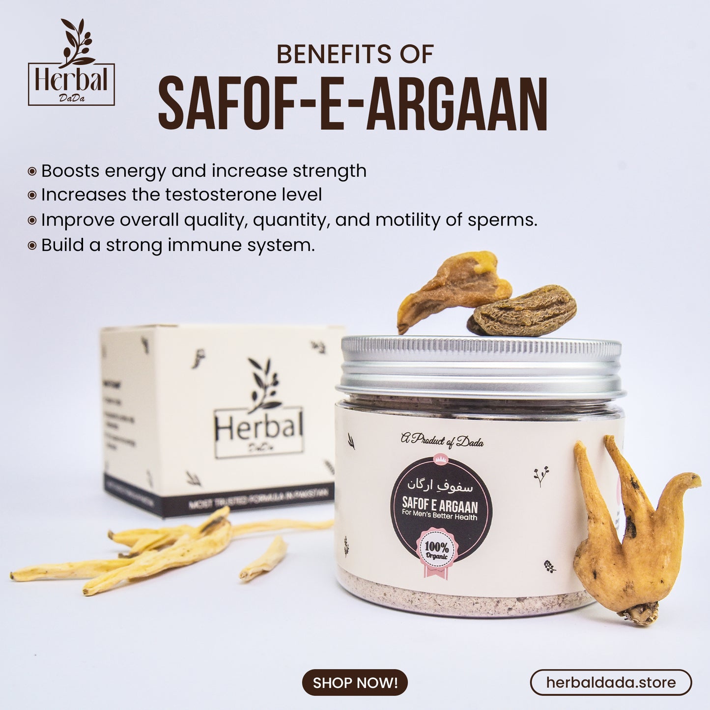 Herbal Dada™ | Safof-e-Argan | Herbal Men's Strength & Vitality Support